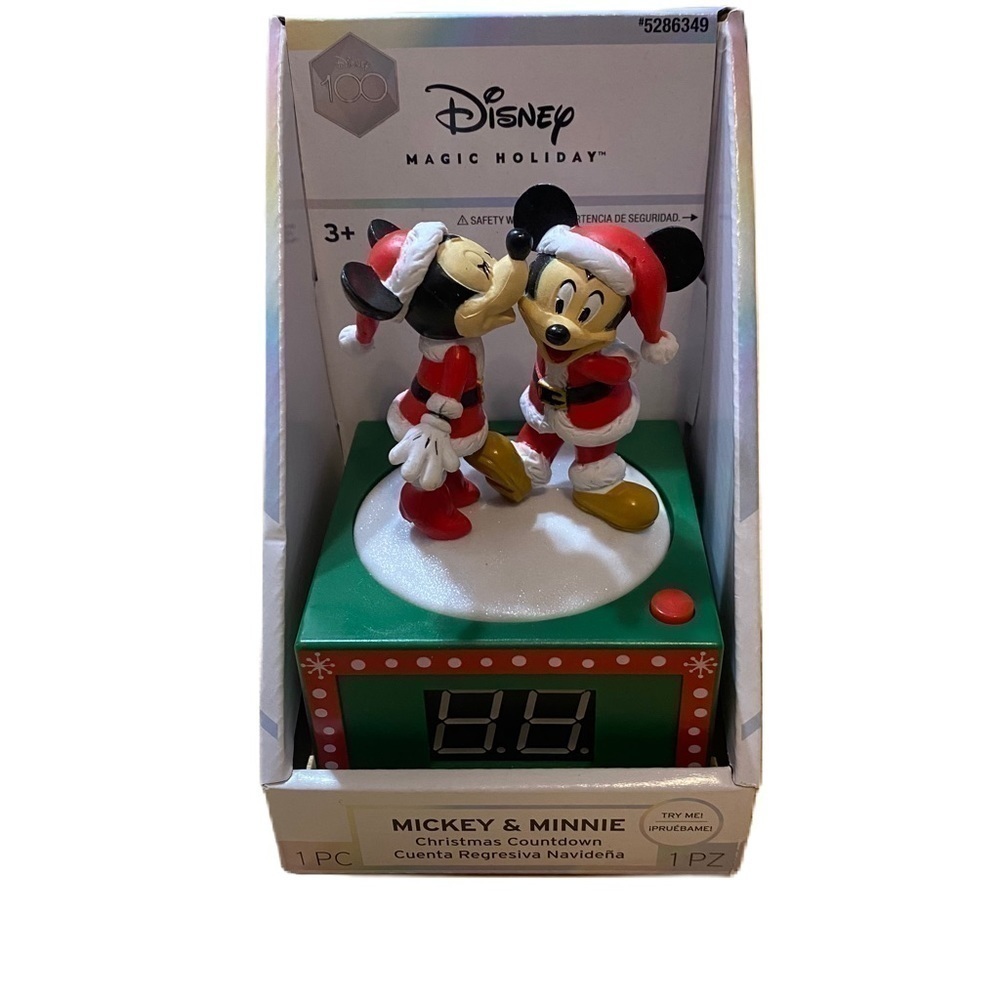 Disney Mickey Minnie Mouse Christmas Countdown Electronic Battery Operated NEW